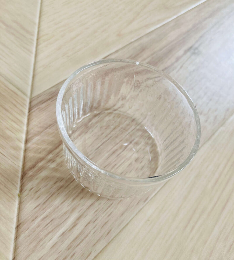 セリアの耐熱ガラス製コップ
